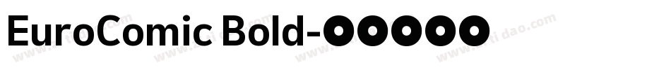 EuroComic Bold字体转换